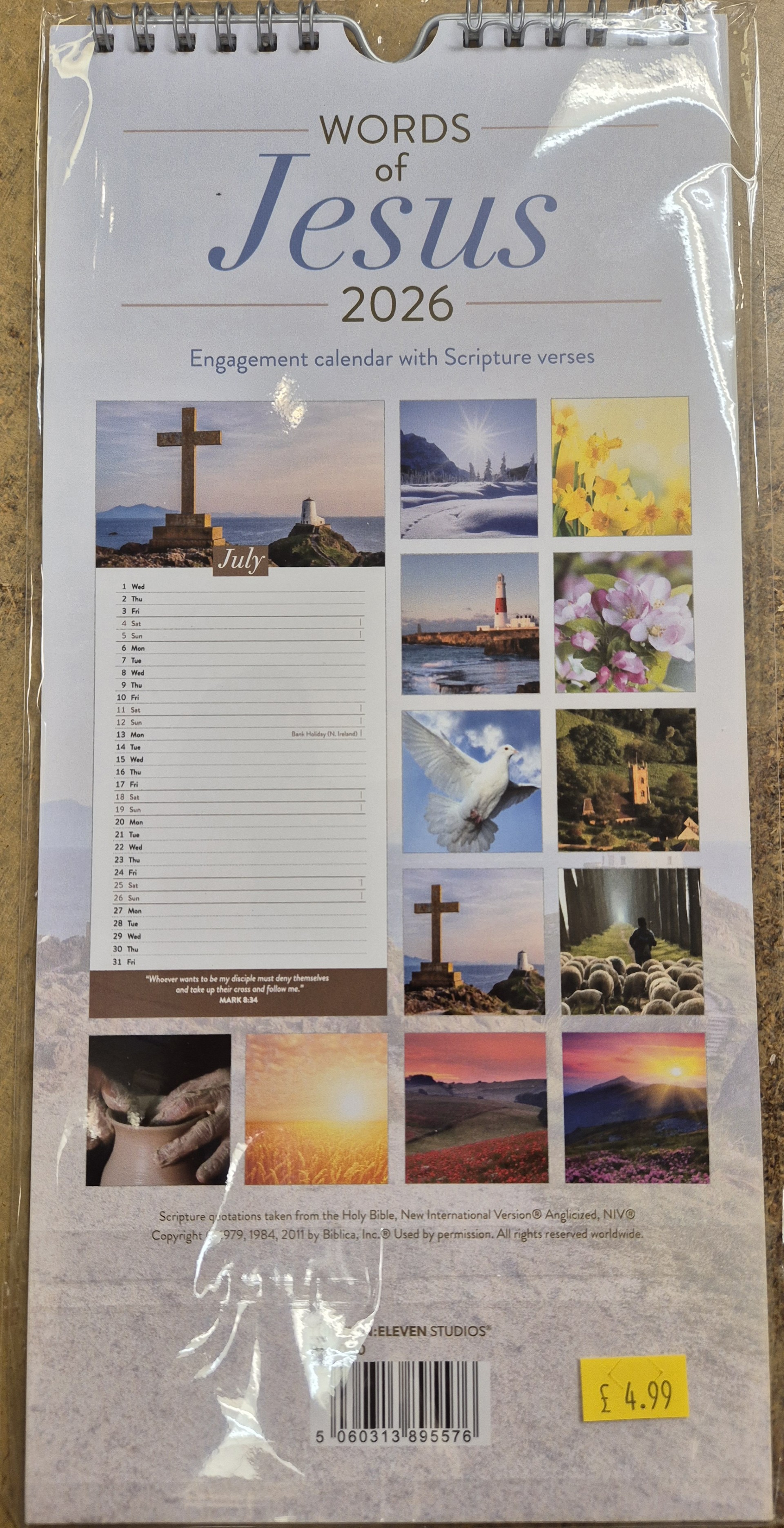 WORDS OF JESUS WALL CALENDAR 2026 :: 2026 Calendars and Diaries ...
