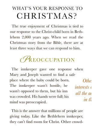 A CHRISTMAS MESSAGE TRACT PACK OF 25 :: Christmas Tracts :: Tracts &amp; Booklets :: Books :: Keith ...