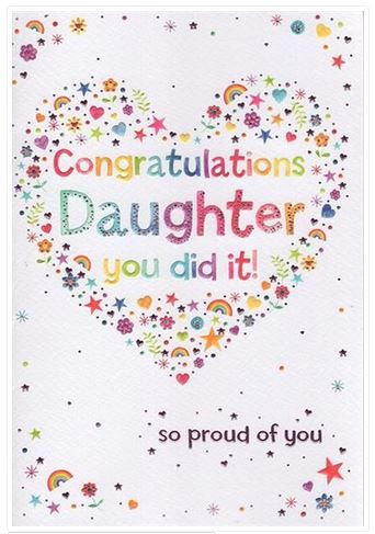 CONGRATULATIONS DAUGHTER CARD