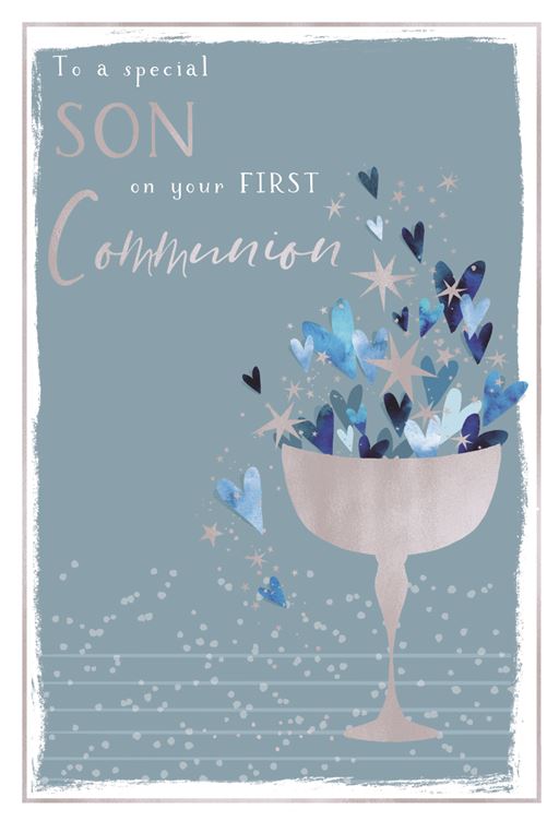 FIRST COMMUNION SON CARD