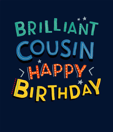 COUSIN HAPPY BIRTHDAY CARD COUSIN HAPPY BIRTHDAY CARD