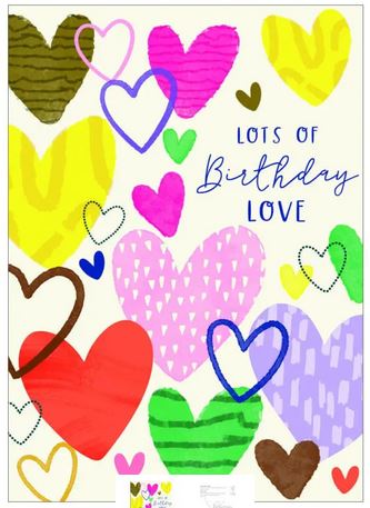 LOTS OF BIRTHDAY LOVE CARD  