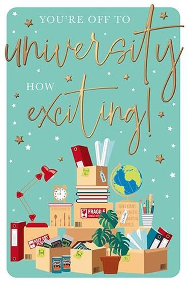 OFF TO UNIVERSITY CARD OFF TO UNIVERSITY CARD
