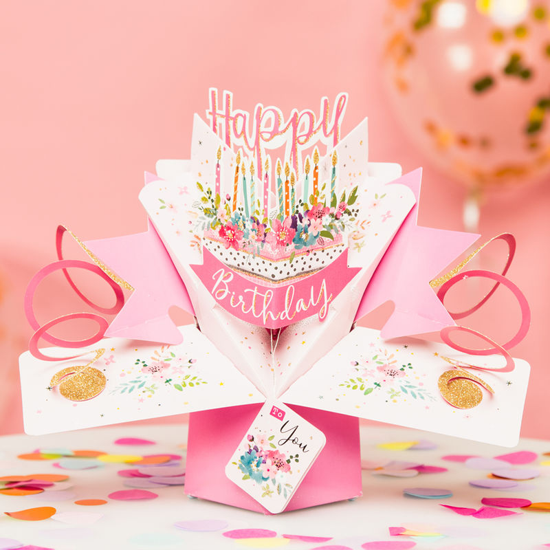 BIRTHDAY CAKE POP UP CARD BIRTHDAY CAKE POP UP CARD