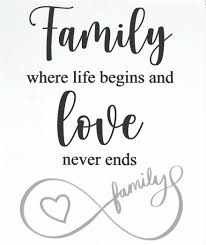 FAMILY LOVE CERAMIC MESSAGE PLAQUE