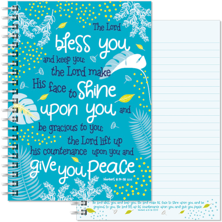 BLESS YOU BLUE A5 NOTEBOOK