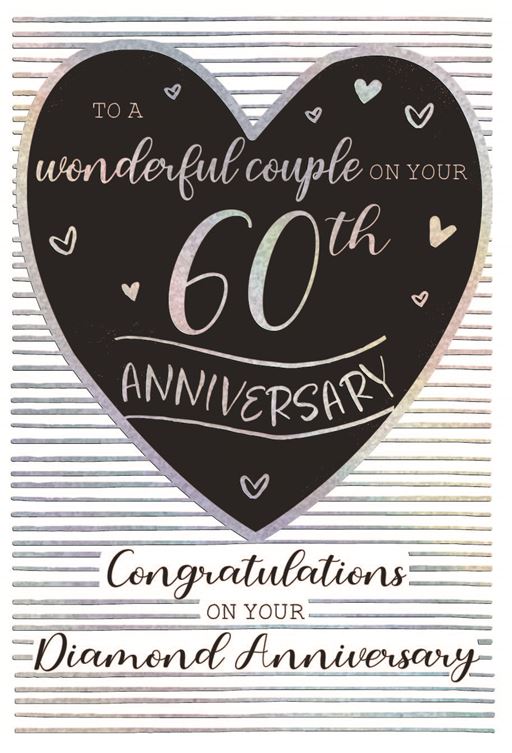 60TH DIAMOND ANNIVERSARY CARD
