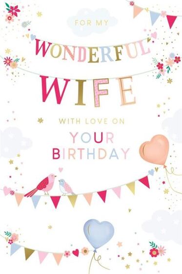 BIRTHDAY CARD WIFE