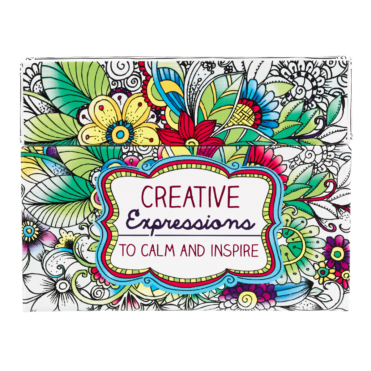 CREATIVE EXPRESSIONS TO CALM AND INSPIRE COLOURING CARDS