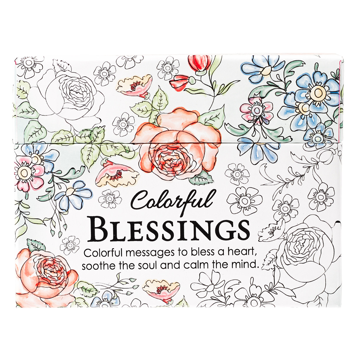 COLORFUL BLESSING COLOURING CARDS