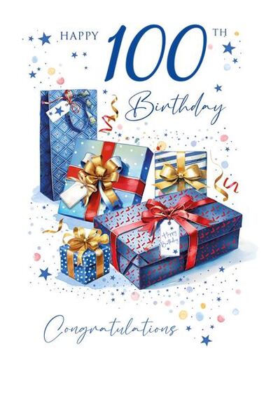 BIRTHDAY CARD MALE AGE 100 