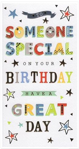 SOMEONE SPECIAL BIRTHDAY CARD