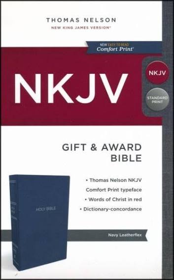 NKJV GIFT AND AWARD BIBLE BLUE 