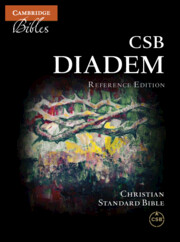 CSB DIADEM REFERENCE BIBLE BLUE RED LETTER CALFSKIN