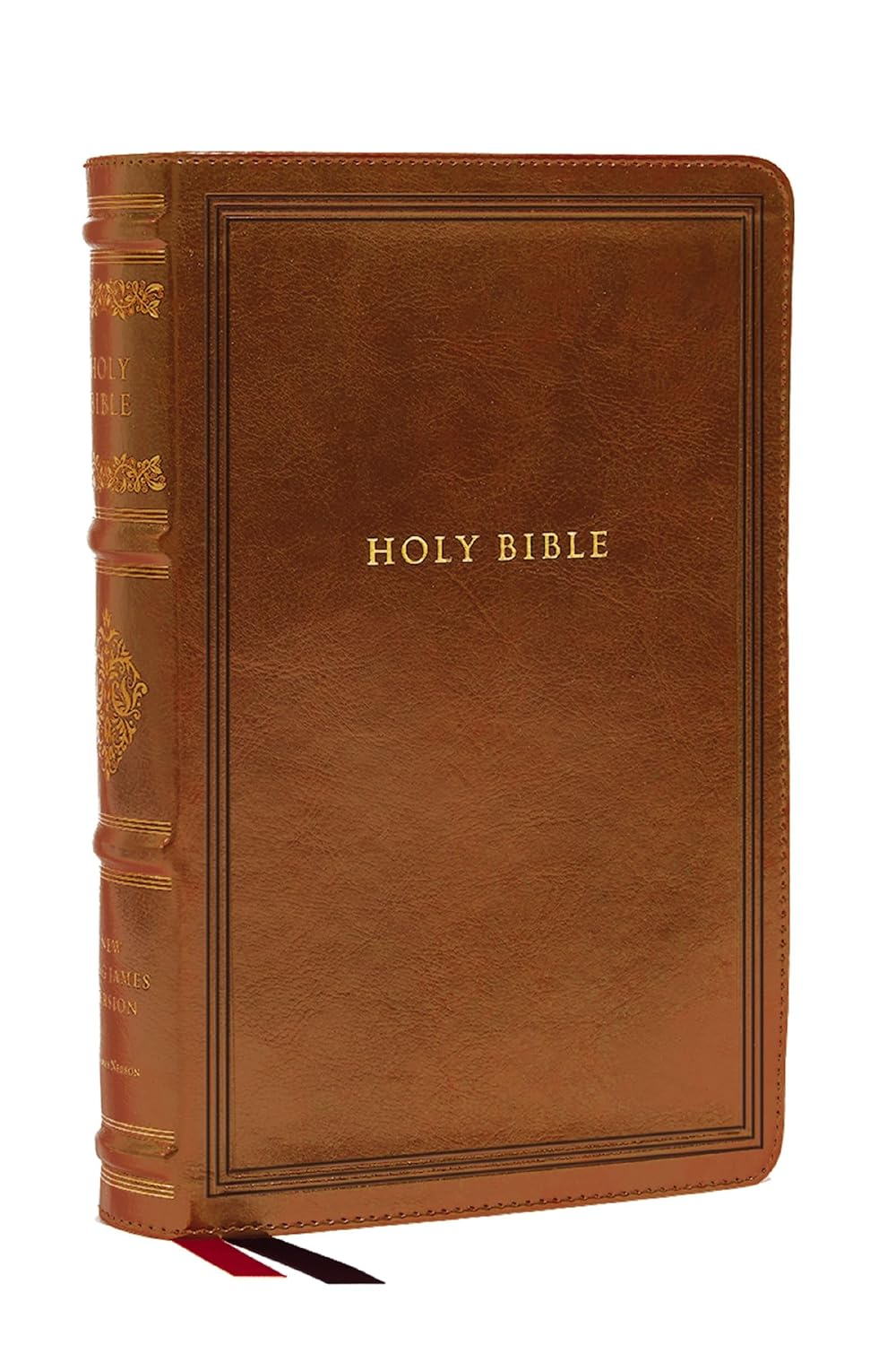 NKJV LARGE PRINT REFERENCE BIBLE BROWN