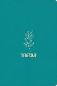 MESSAGE DELUX GIFT BIBLE TEAL IMIATION LEATHER