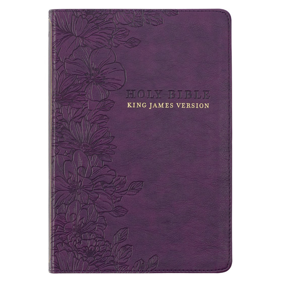 KJV LARGE PRINT THINLINE BIBLE PURPLE