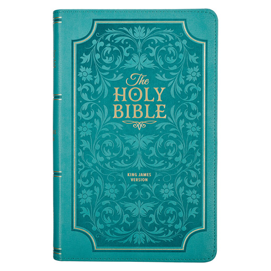 KJV GIANT PRINT BIBLES TEAL 