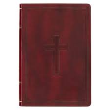 KJV LARGE PRINT THINLINE BIBLE BURGANDY CROSS