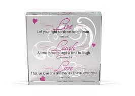 4X4 LIVE LAUGH LOVE GLASS BLOCK