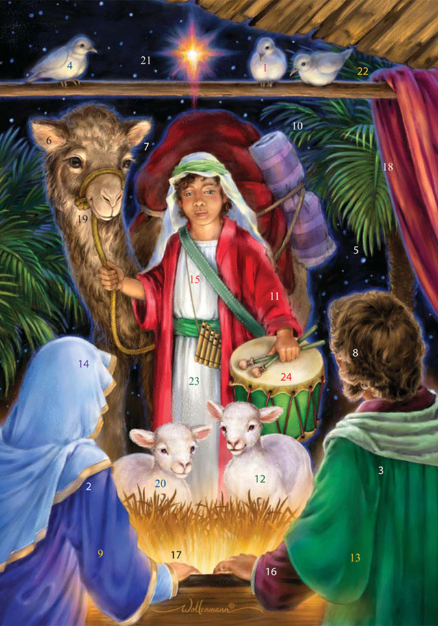 A GIFT FOR THE KING ADVENT CALENDAR CARD