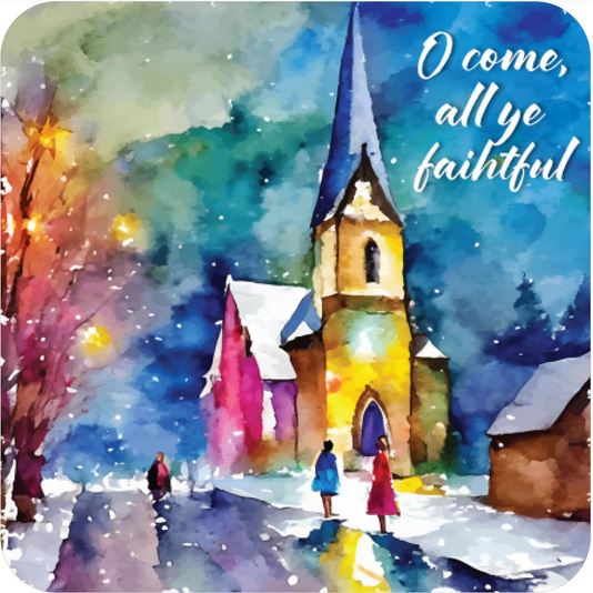 FAITHFUL CHRISTMAS COASTER