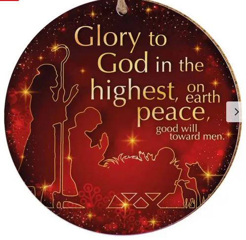 CERAMIC HANGING DECORATION GOD IN THE HIGHEST