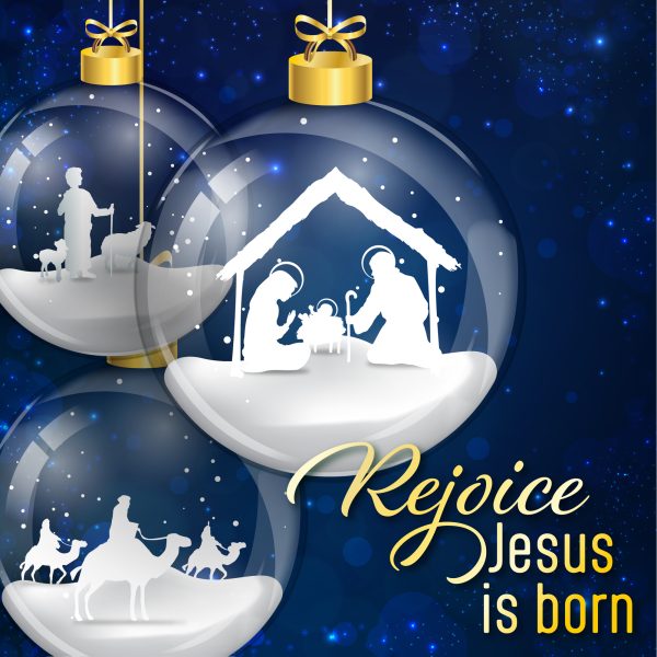 JESUS IS BORN CHRISTMAS CARD PACK OF 10