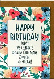 FLORAL BIRTHDAY CARD