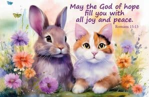JOY AND PEACE BLANK CARD