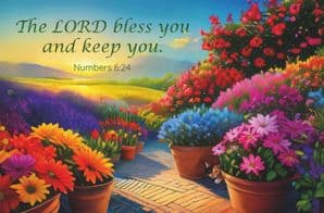 THE LORD BLESS YOU BLANK CARD