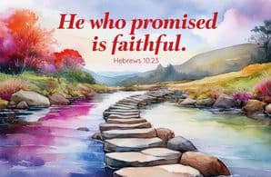 HE IS FAITHFUL BLANK CARD