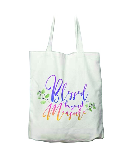 BLESSED BEYOND MEASURE TOTE BAG