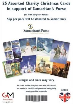 BUMPER BOX OF 25 CHARITY CHRISTMAS CARDS