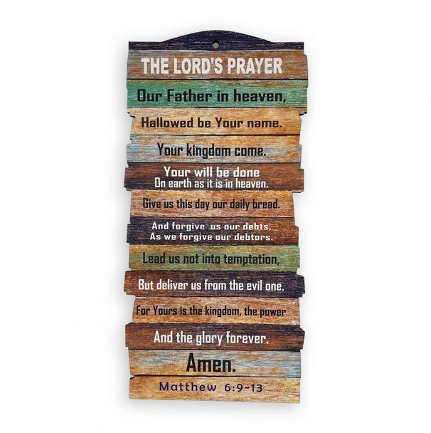 STACKED PLAQUE THE LORDS PRAYER