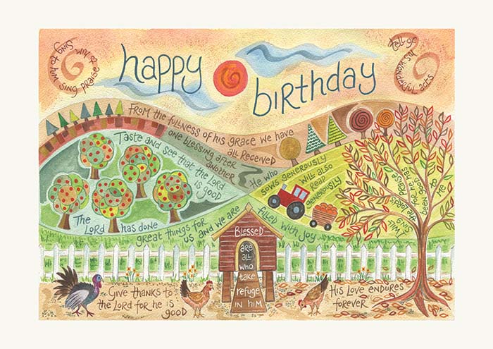 HANNAH DUNNETT CARD BIRTHDAY FARM