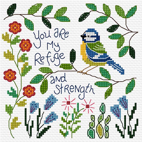 HANNAH DUNNET CROSS STITCH PATTERN YOU ARE MY REFUGE AND STRENGTH HANNAH DUNNET CROSS STITCH PATTERN YOU ARE MY REFUGE AND STRENGTH