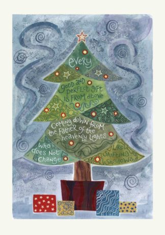 HANNAH DUNNETT CHRISTMAS TREE CHRISTMAS CARD