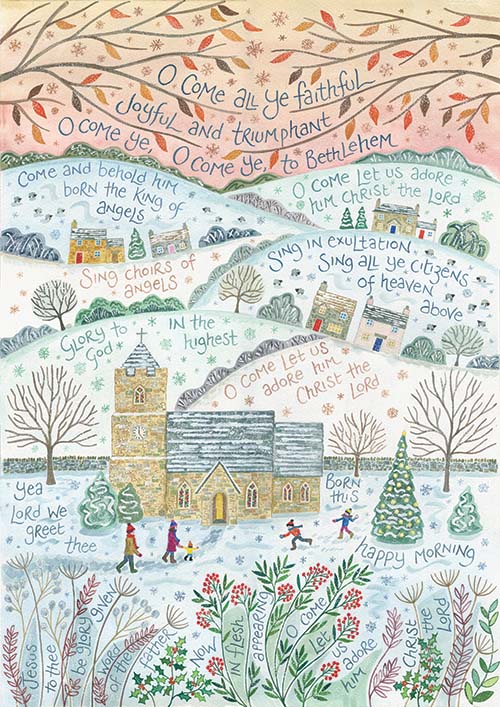 HANNAH DUNNETT O COME ALL YE FAITHUL CARD