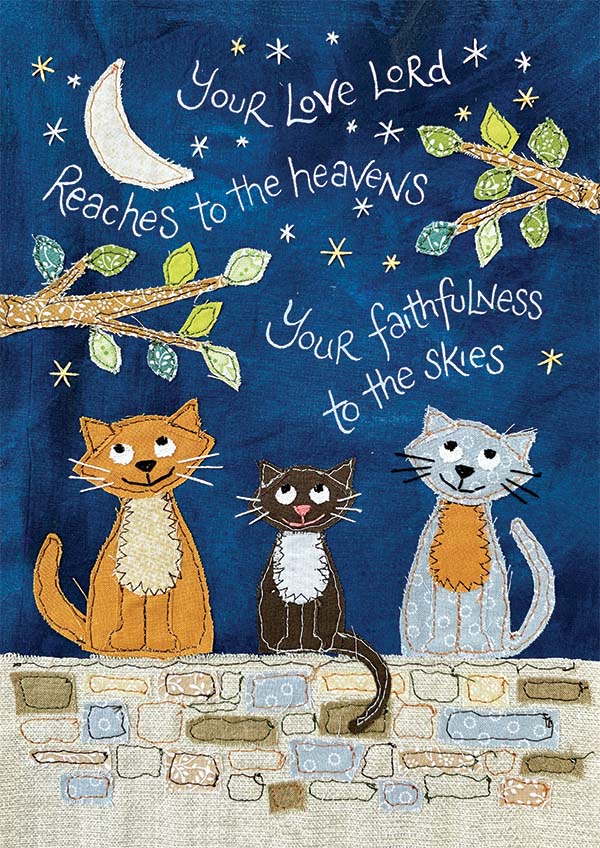 HANNAH DUNNETT YOUR LOVE LORD REACHES TO THE HEAVENS CARD HANNAH DUNNETT YOUR LOVE LORD REACHES TO THE HEAVENS CARD