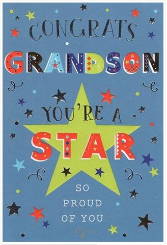 CONGRATS GRANDSON CARD