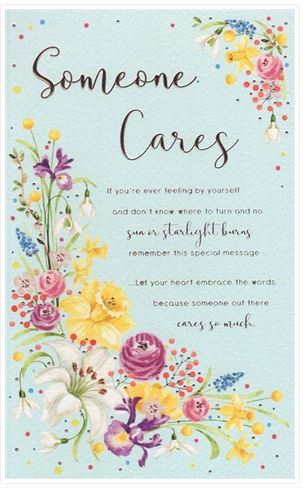 SOMEONE CARES GREETINGS CARD