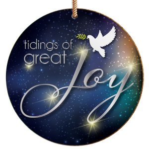 CERAMIC HANGING DECORATION TIDINGS OF GREAT JOY