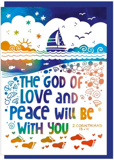 THE GOD OF LOVE ENCOURAGEMENT GREETINGS CARD
