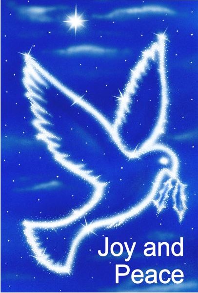 JOY AND PEACE PACK OF 6 CHRISTMAS CARDS 
