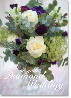 DIAMOND WEDDING ANNIVERSARY CARD