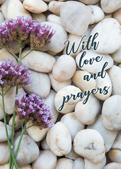WITH LOVE AND PRAYERS CARD