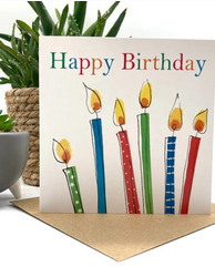 CANDLES BIRTHDAY CARD