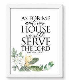 AS FOR ME AND MY HOUSE PLAQUE
