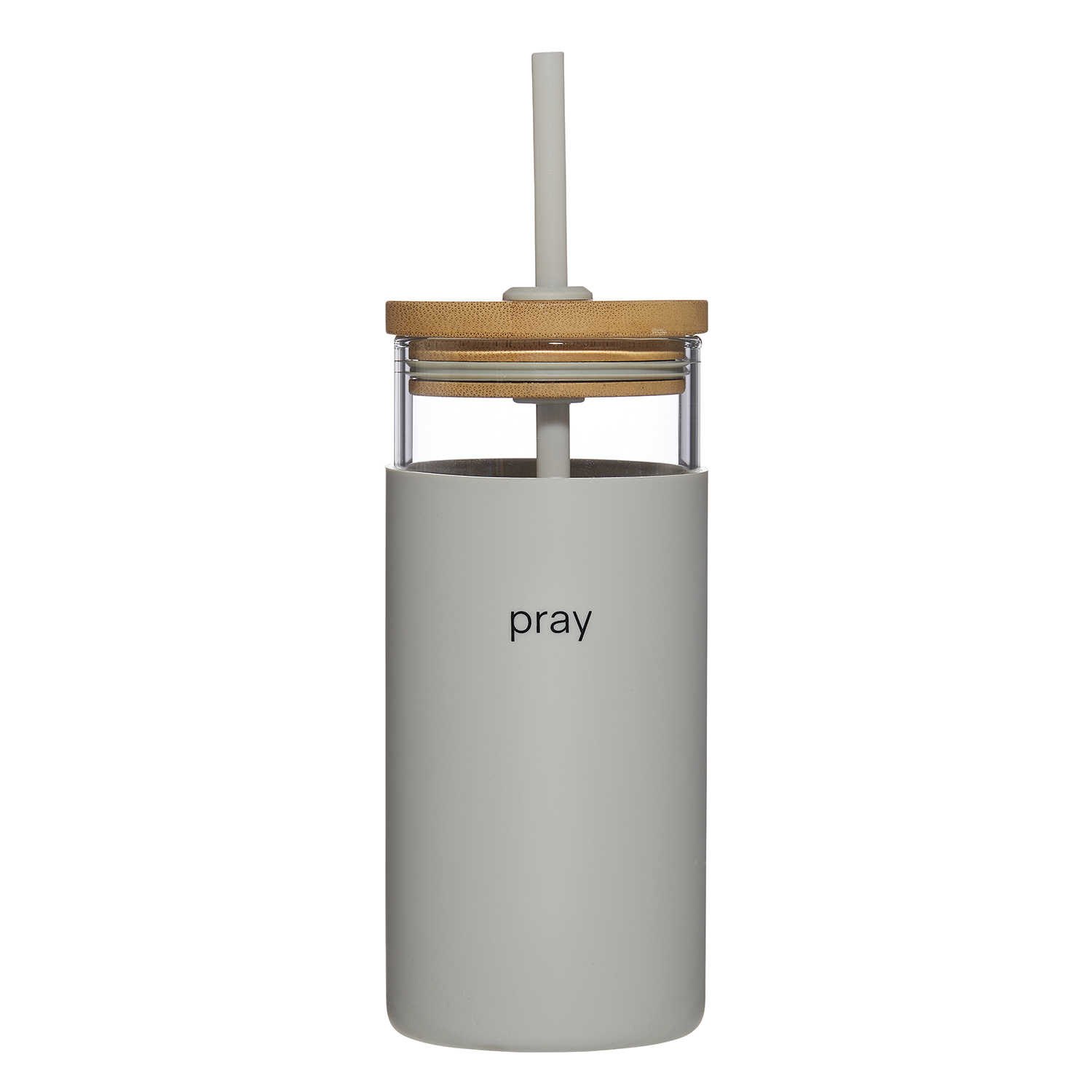 PRAY GLASS AND BAMBOO TUMBLER PRAY GLASS AND BAMBOO TUMBLER